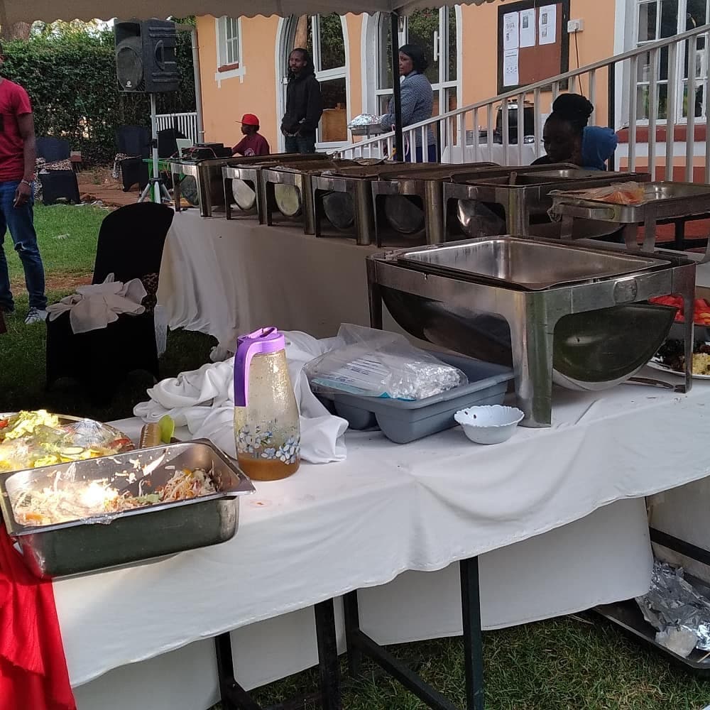 Buffet spread and plated dishes